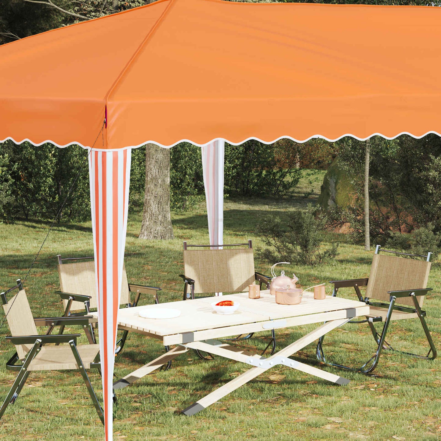 Pop-up Festtelt 575 x 290 x 245 cm Orange