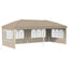 Pop-up Festtelt 575 x 289 x 245 cm Cremefarvet