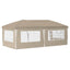 Pop-up Festtelt 575 x 289 x 245 cm Cremefarvet