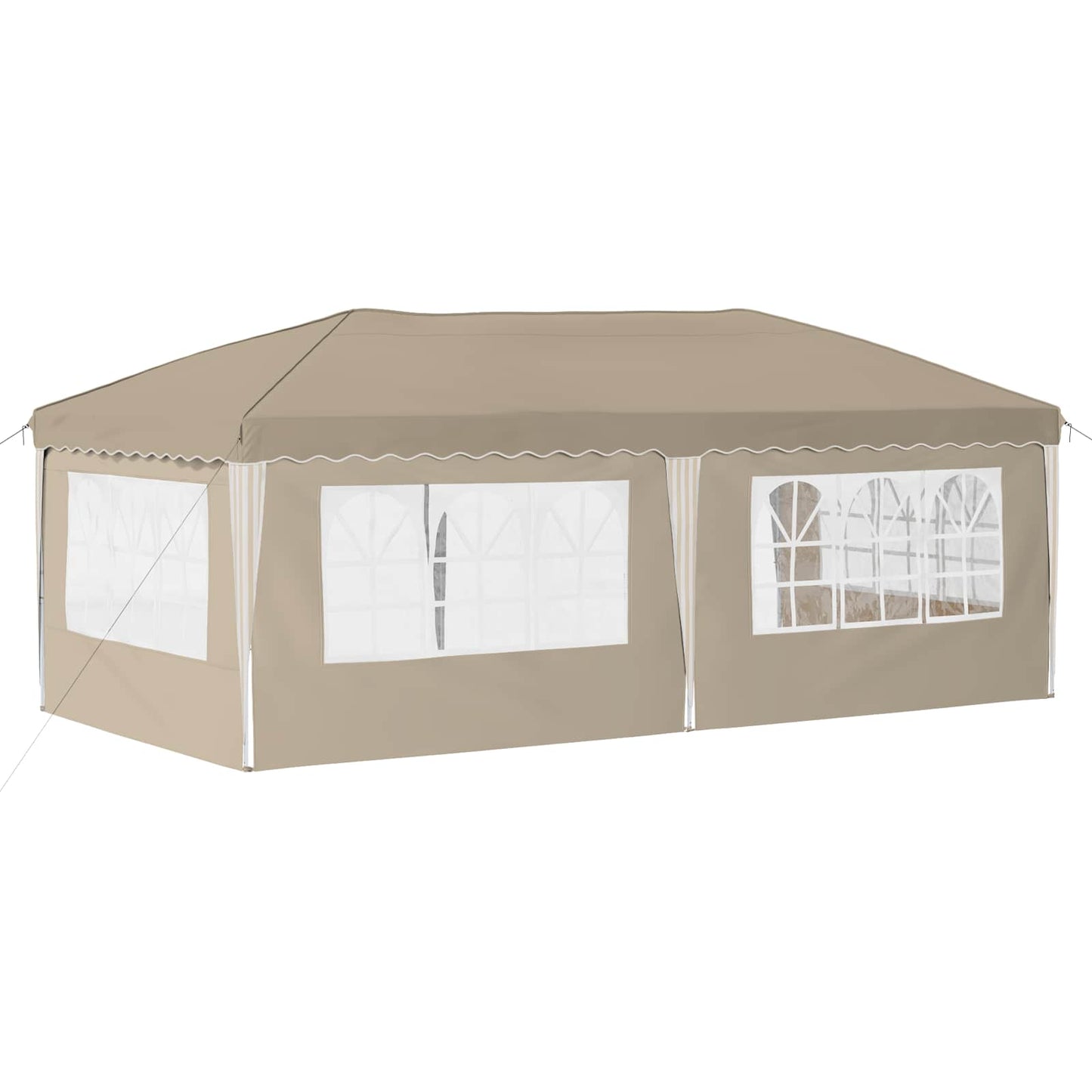 Pop-up Festtelt 575 x 289 x 245 cm Cremefarvet