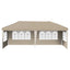 Pop-up Festtelt 575 x 289 x 245 cm Cremefarvet