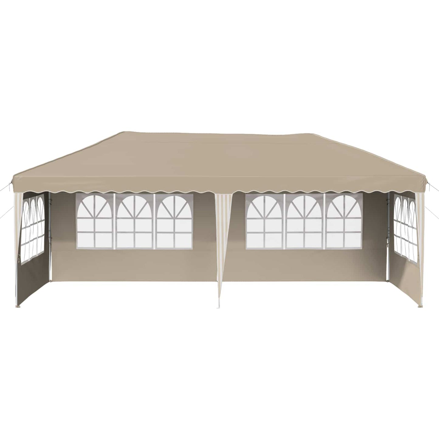 Pop-up Festtelt 575 x 289 x 245 cm Cremefarvet