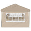 Pop-up Festtelt 575 x 289 x 245 cm Cremefarvet