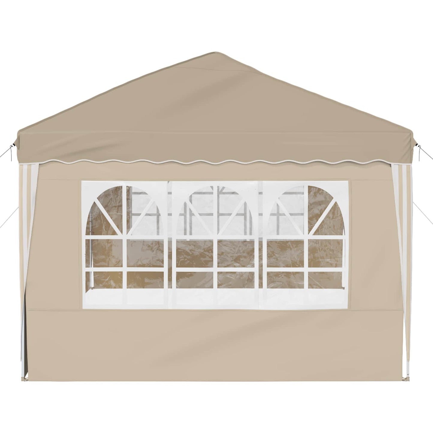 Pop-up Festtelt 575 x 289 x 245 cm Cremefarvet