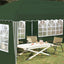 Pop-up Festtelt 575 x 289 x 245 cm Grøn