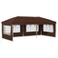 Pop-up Festtelt 575 x 289 x 245 cm Brun