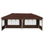 Pop-up Festtelt 575 x 289 x 245 cm Brun