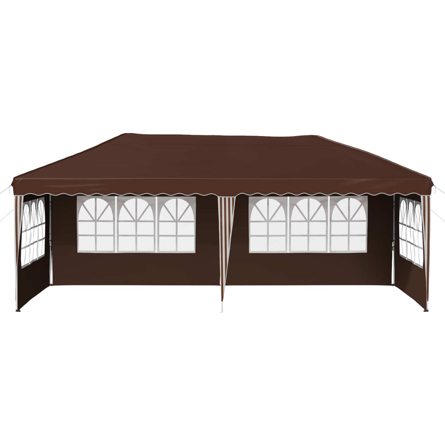 Pop-up Festtelt 575 x 289 x 245 cm Brun