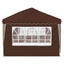 Pop-up Festtelt 575 x 289 x 245 cm Brun