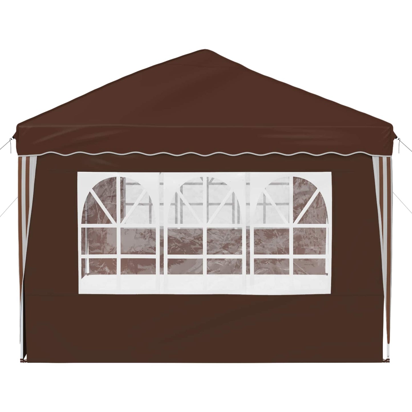 Pop-up Festtelt 575 x 289 x 245 cm Brun