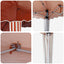 Pop-up Festtelt 575 x 289 x 245 cm Terrakotta