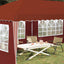 Pop-up Festtelt 575 x 289 x 245 cm Terrakotta