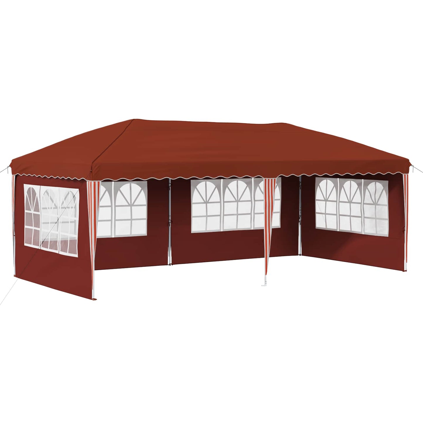 Pop-up Festtelt 575 x 289 x 245 cm Terrakotta