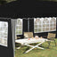 Pop-up Festtelt 575 x 289 x 245 cm Sort
