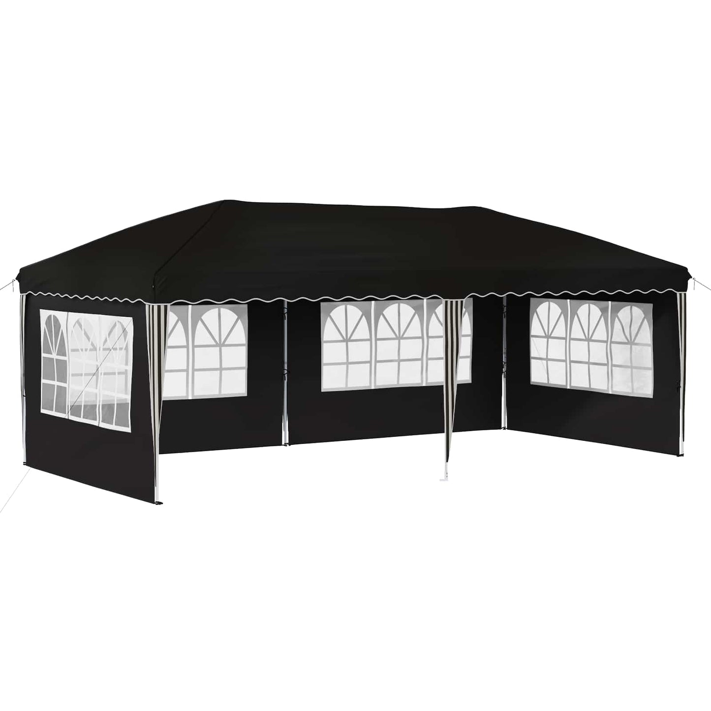 Pop-up Festtelt 575 x 289 x 245 cm Sort