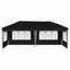 Pop-up Festtelt 575 x 289 x 245 cm Sort