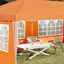 Pop-up Festtelt 575 x 289 x 245 cm Orange