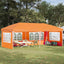 Pop-up Festtelt 575 x 289 x 245 cm Orange