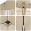 Pop-up Festtelt 575 x 288 x 245 cm Cremefarvet