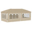 Pop-up Festtelt 575 x 288 x 245 cm Cremefarvet