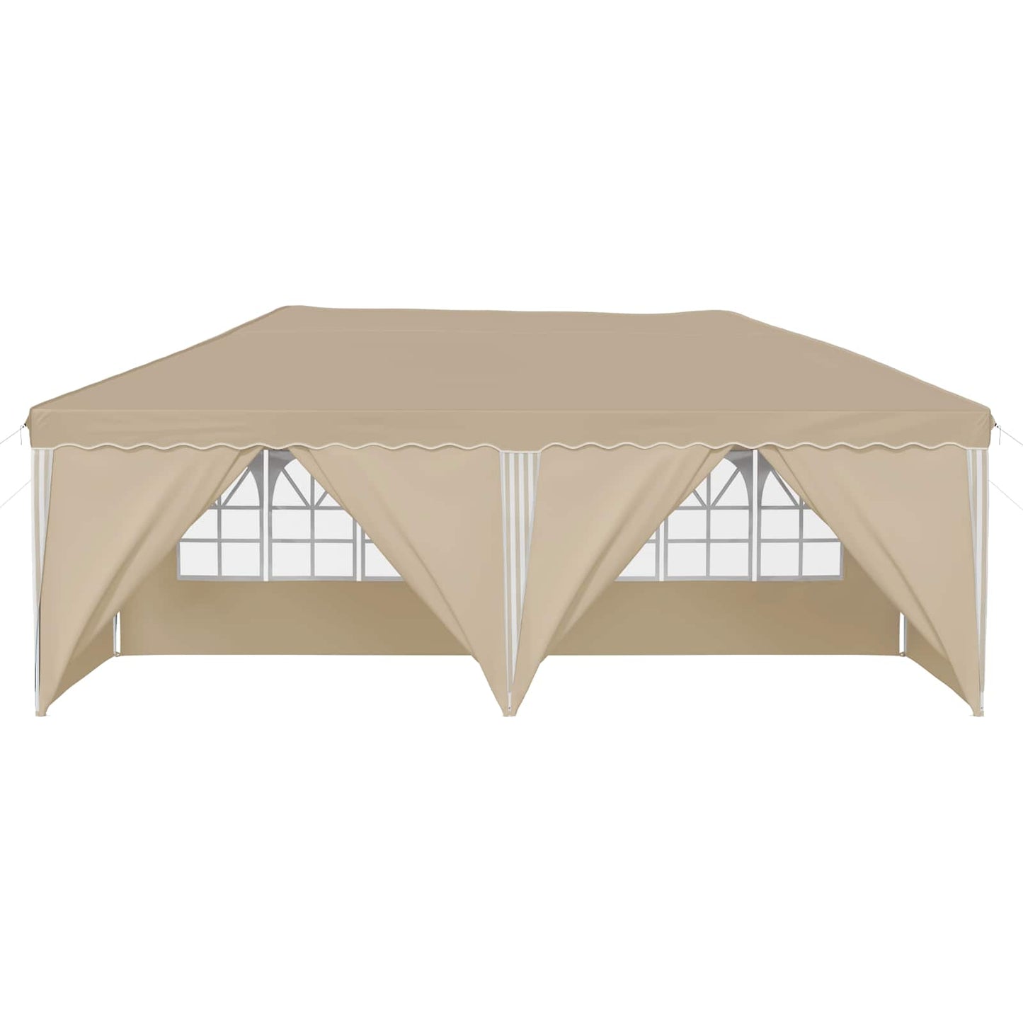 Pop-up Festtelt 575 x 288 x 245 cm Cremefarvet