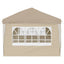 Pop-up Festtelt 575 x 288 x 245 cm Cremefarvet