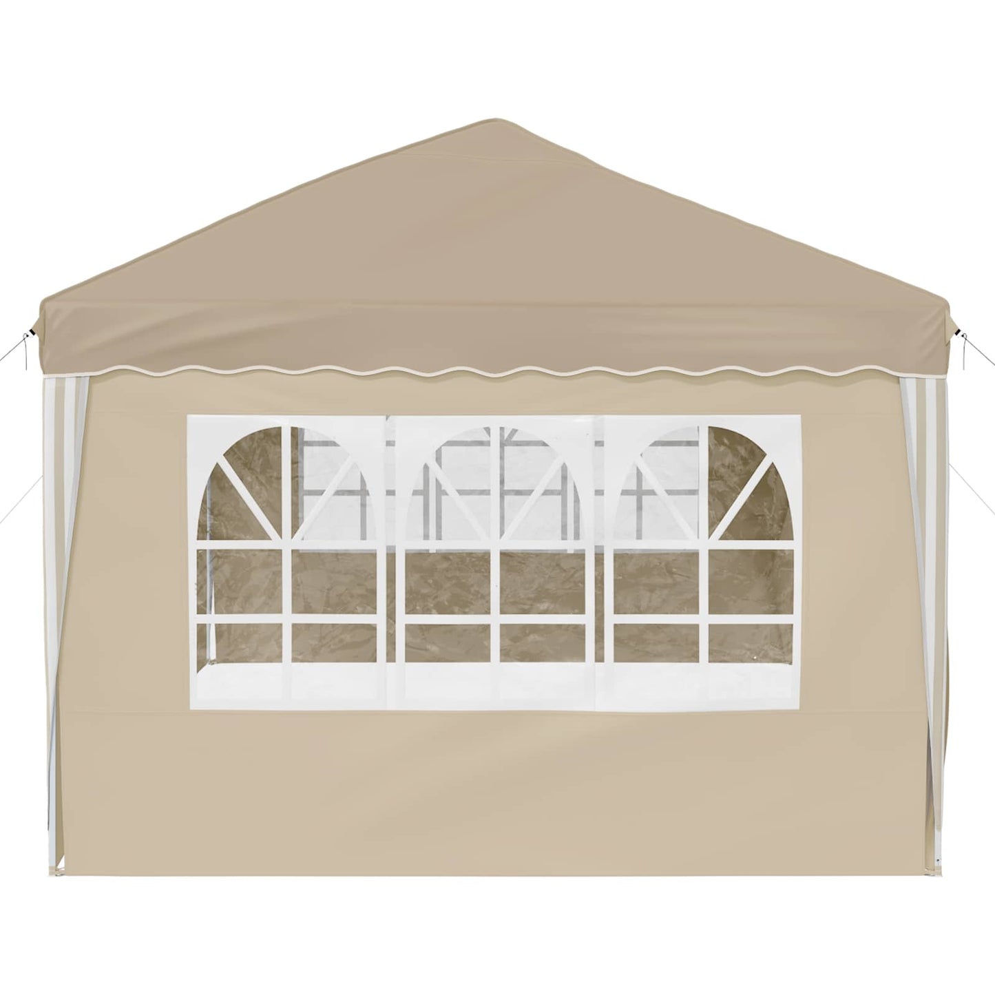 Pop-up Festtelt 575 x 288 x 245 cm Cremefarvet