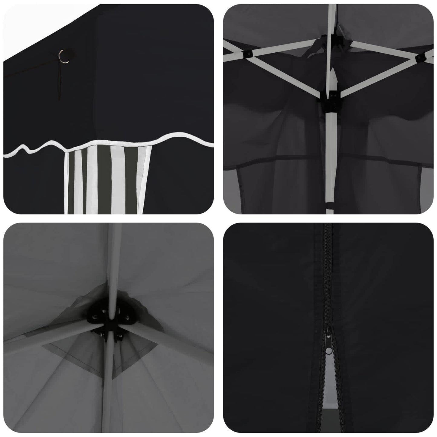 Pop-up Festtelt 575 x 288 x 245 cm Antracit