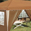 Pop-up Festtelt 575 x 288 x 245 cm Beige
