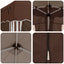 Pop-up Festtelt 575 x 288 x 245 cm Brun