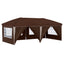 Pop-up Festtelt 575 x 288 x 245 cm Brun
