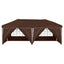 Pop-up Festtelt 575 x 288 x 245 cm Brun