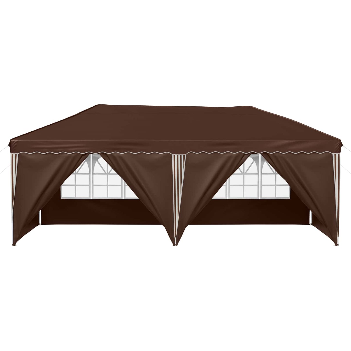 Pop-up Festtelt 575 x 288 x 245 cm Brun