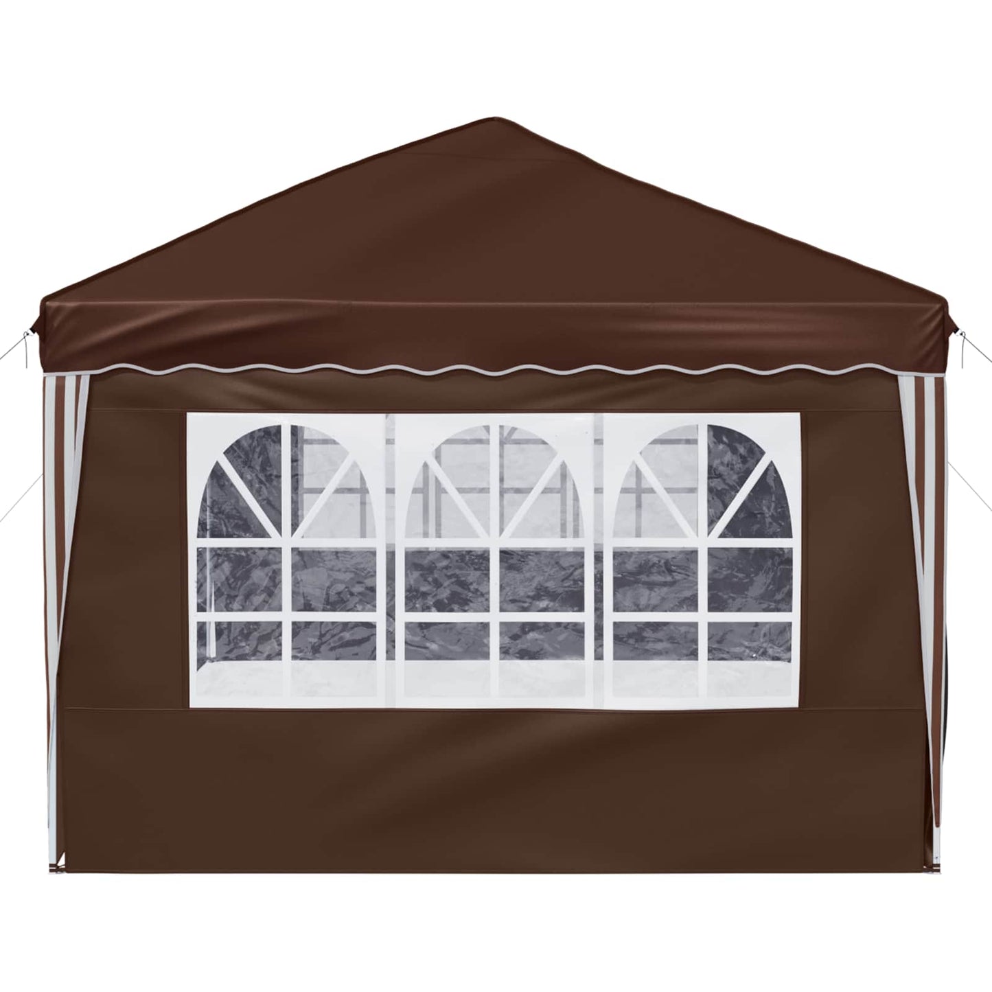 Pop-up Festtelt 575 x 288 x 245 cm Brun