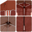 Pop-up Festtelt 575 x 288 x 245 cm Terrakotta