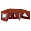 Pop-up Festtelt 575 x 288 x 245 cm Terrakotta