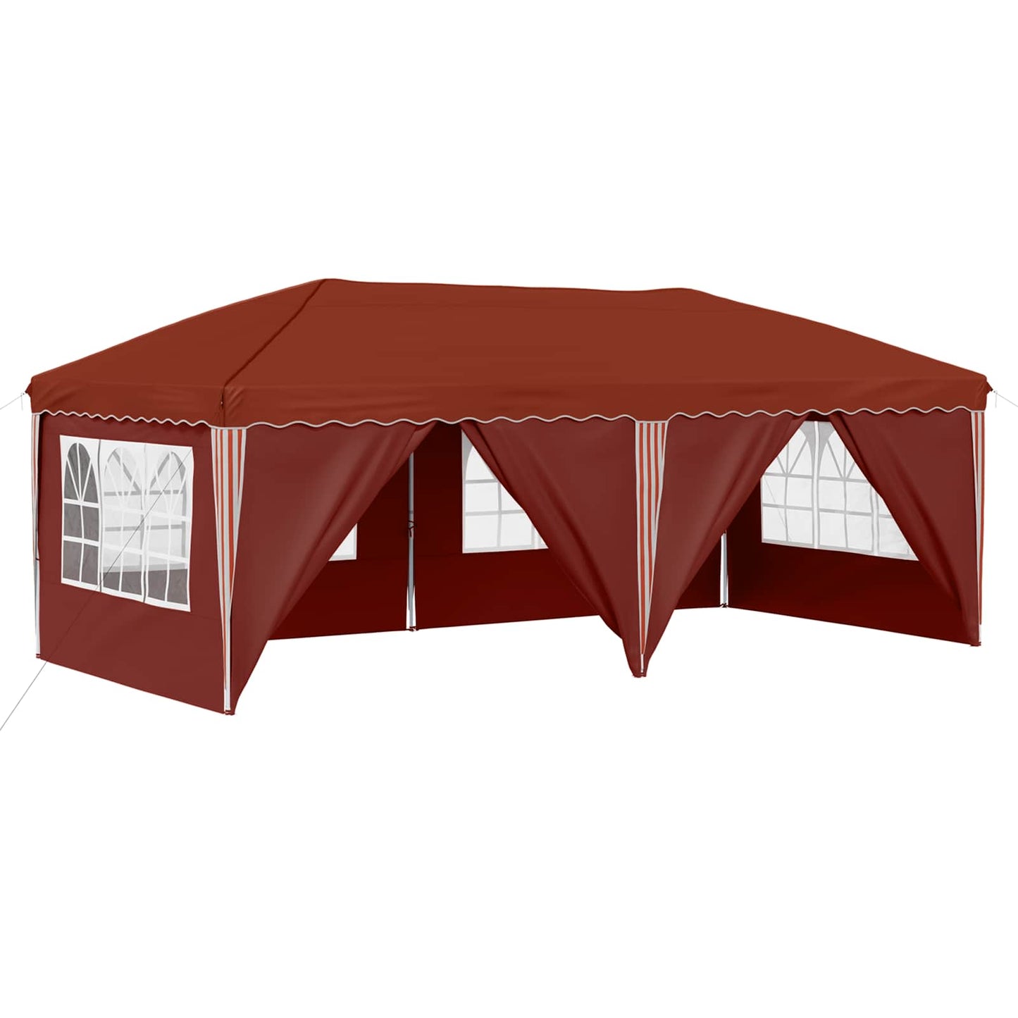Pop-up Festtelt 575 x 288 x 245 cm Terrakotta