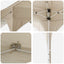 Pop-up Festtelt 194 x 194 x 245 cm Cremefarvet