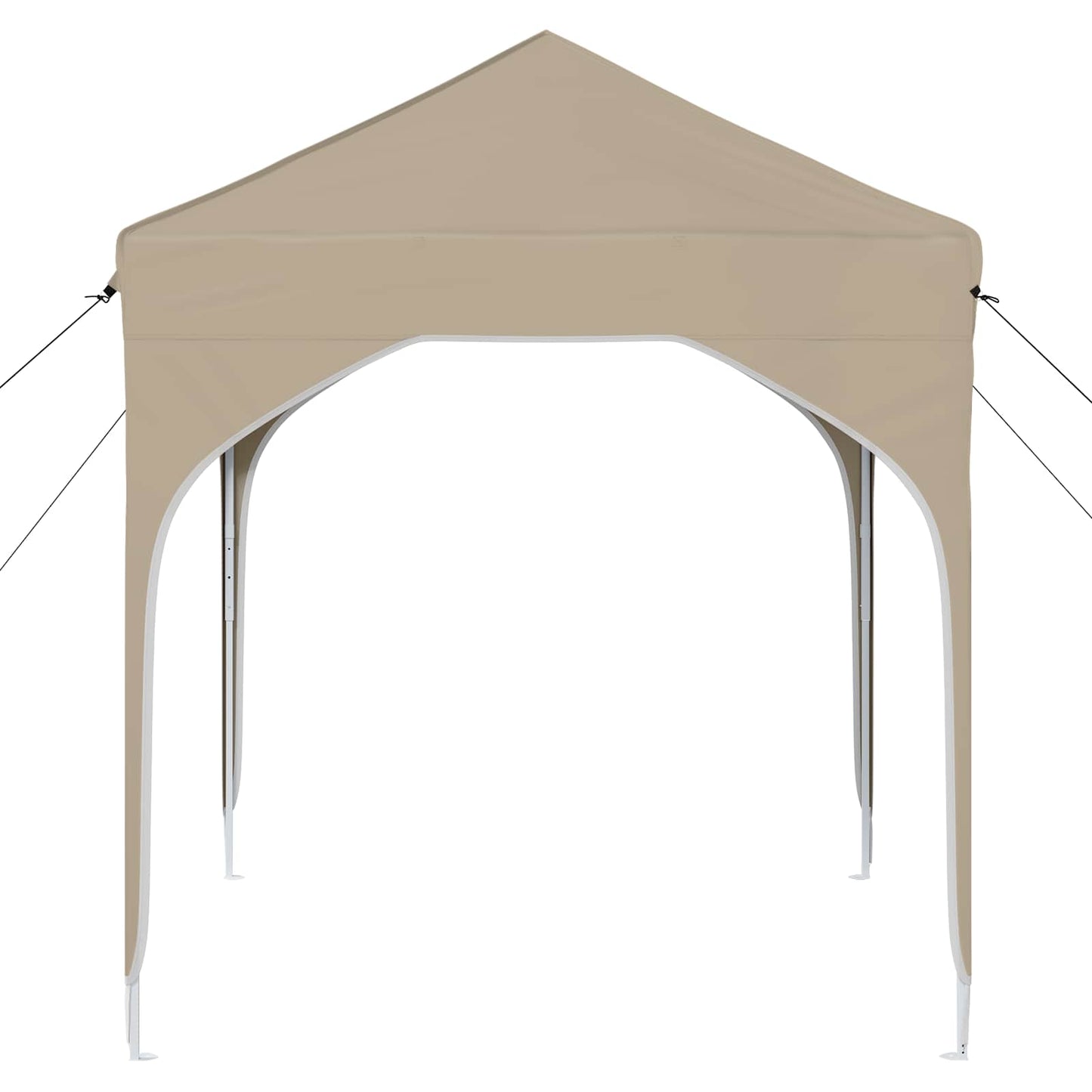 Pop-up Festtelt 194 x 194 x 245 cm Cremefarvet