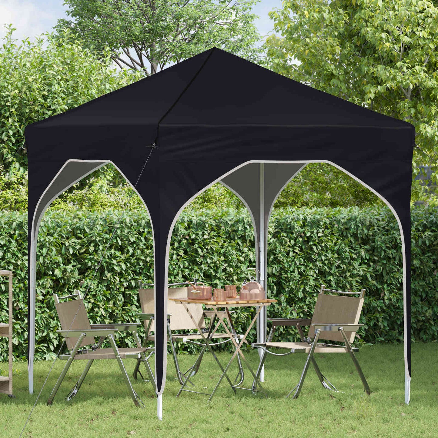 Pop-up Festtelt 194 x 194 x 245 cm Antracit