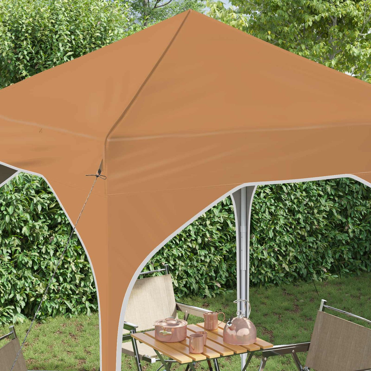 Pop-up Festtelt 194 x 194 x 245 cm Beige
