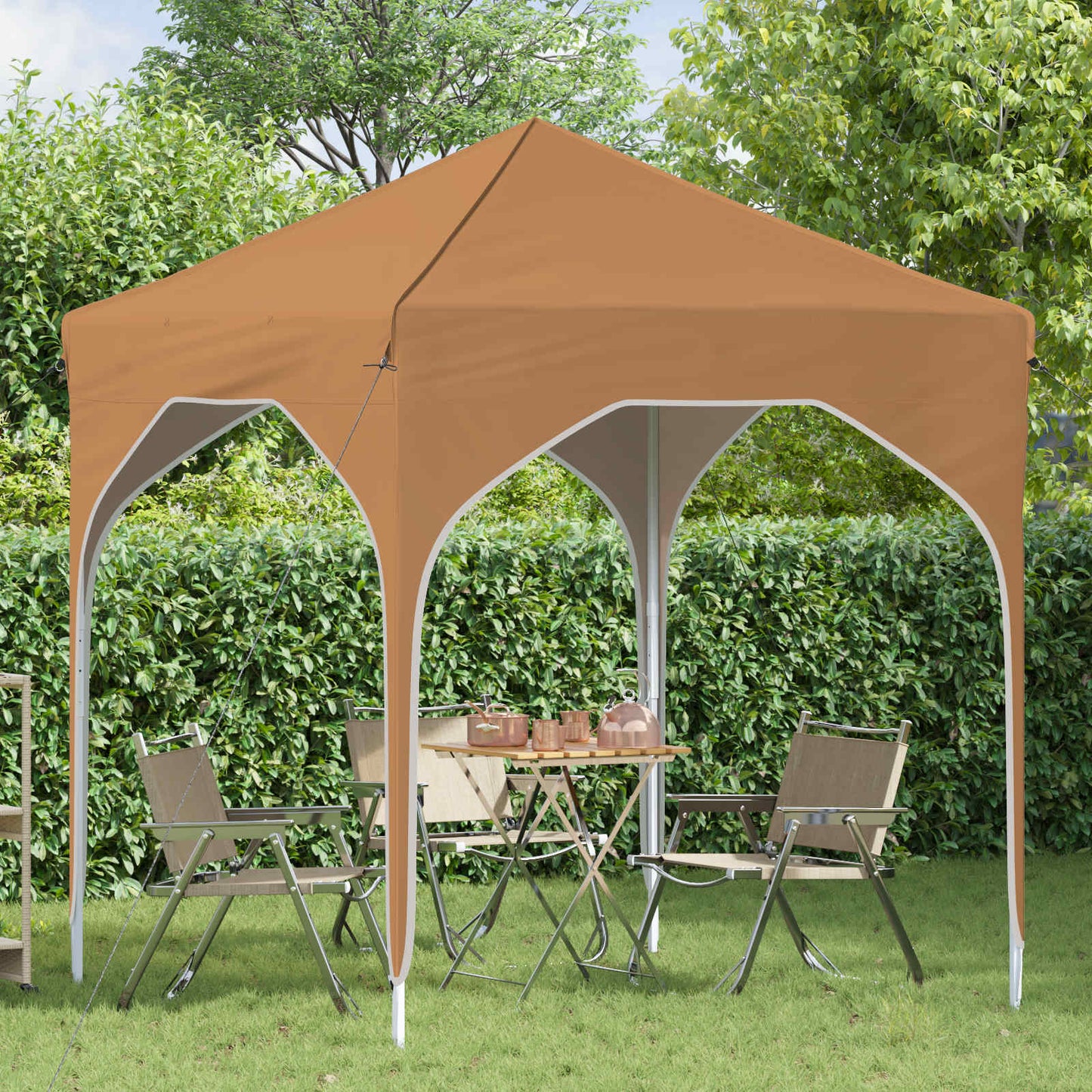 Pop-up Festtelt 194 x 194 x 245 cm Beige