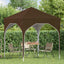Pop-up Festtelt 194 x 194 x 245 cm Gråbrun