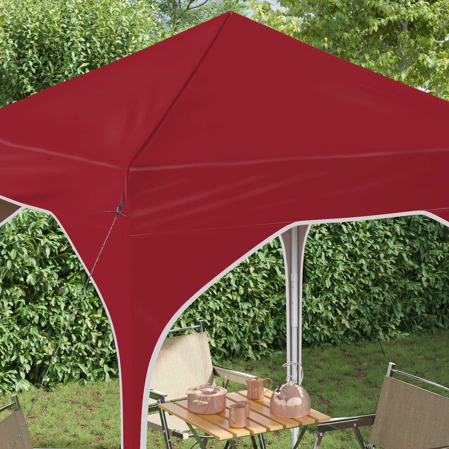Pop-up Festtelt 194 x 194 x 245 cm Bordeaux