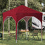 Pop-up Festtelt 194 x 194 x 245 cm Bordeaux