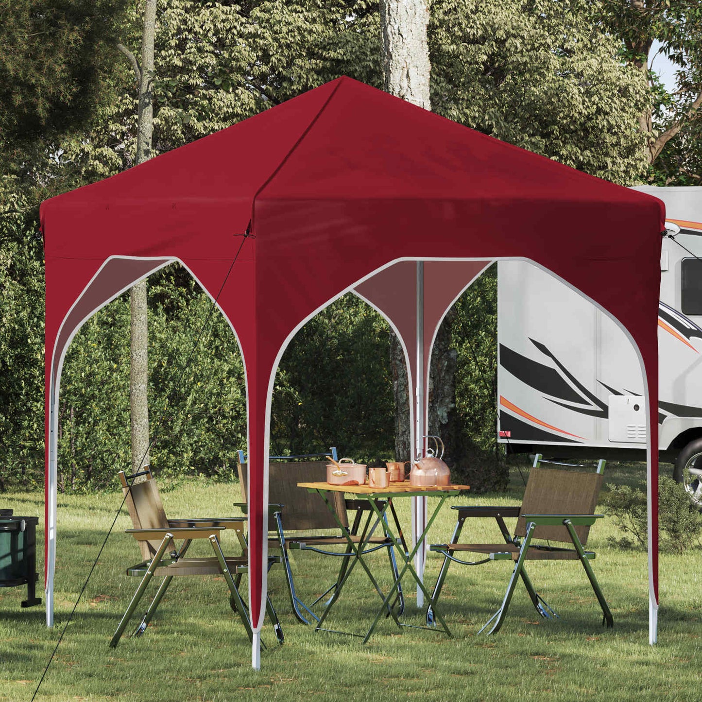 Pop-up Festtelt 194 x 194 x 245 cm Bordeaux