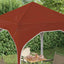 Pop-up Festtelt 194 x 194 x 245 cm Terrakotta