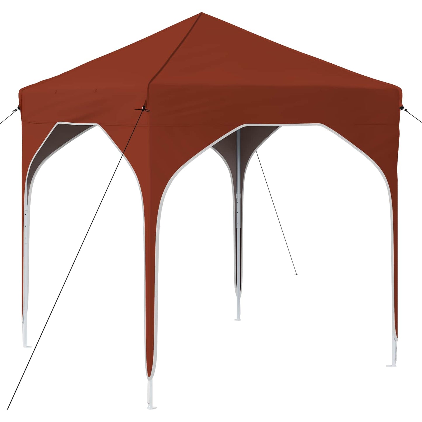 Pop-up Festtelt 194 x 194 x 245 cm Terrakotta