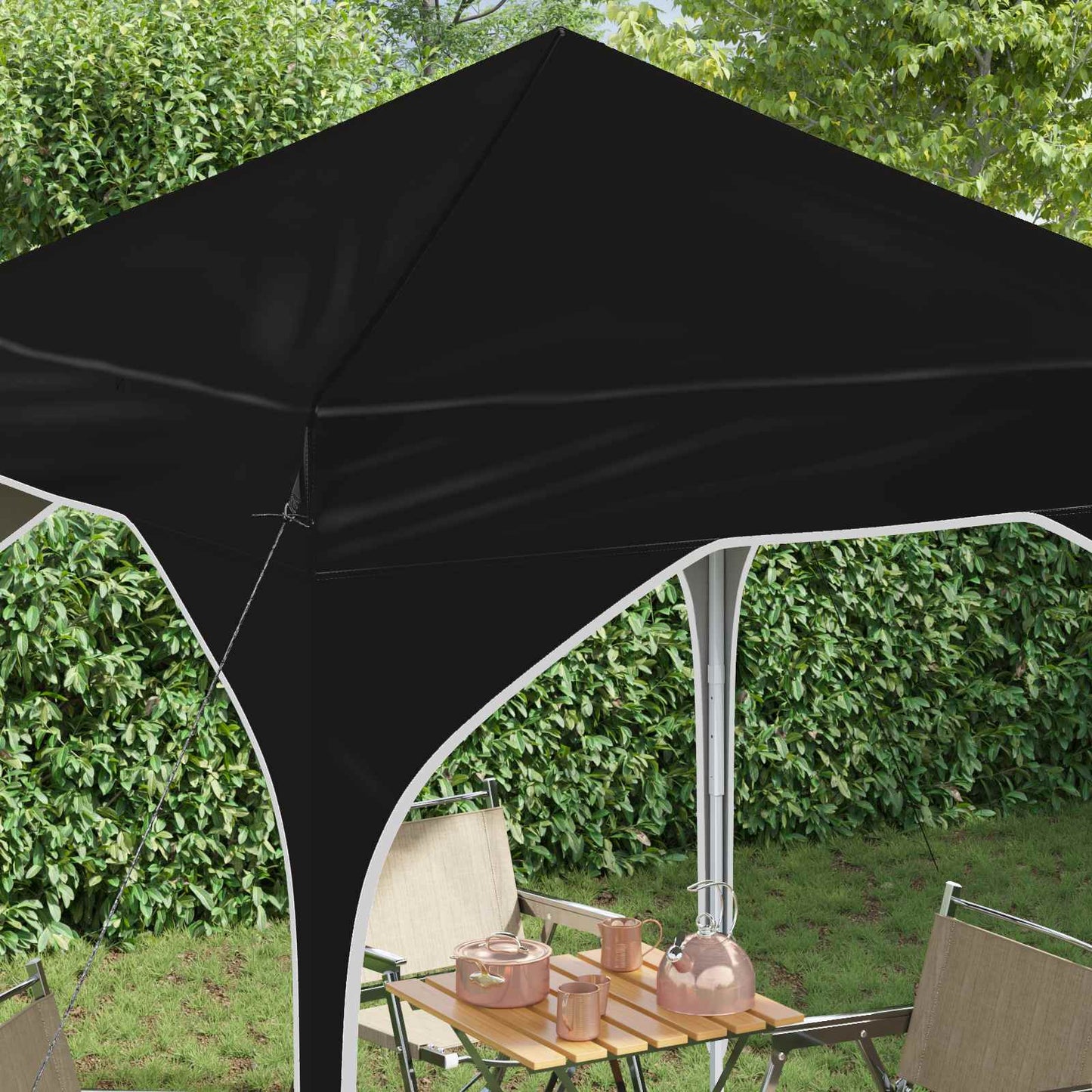 Pop-up Festtelt 194 x 194 x 245 cm Sort