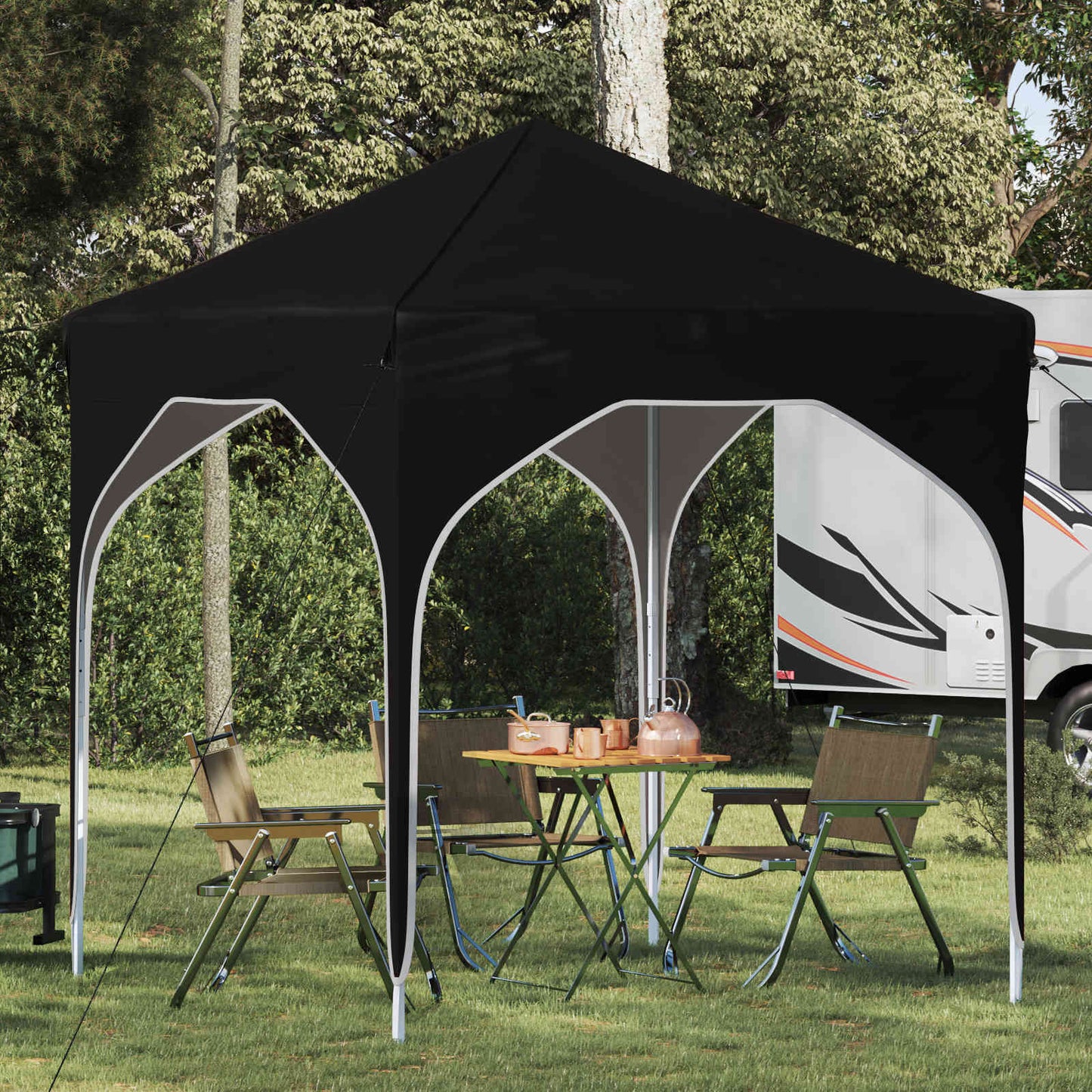 Pop-up Festtelt 194 x 194 x 245 cm Sort